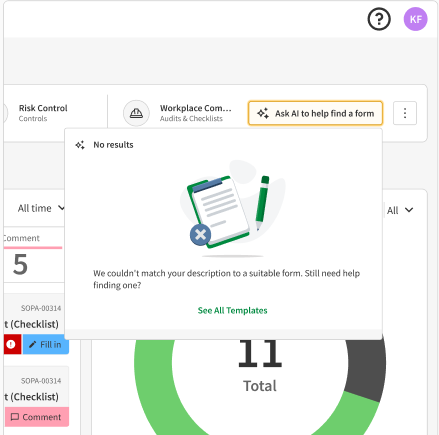 AI Form Selector - no template found